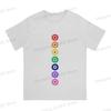 Tops  Cotton Fun Fashion Rainbow Evil Eye Unisexs and Womens Tshirts  Short sleeved fun print