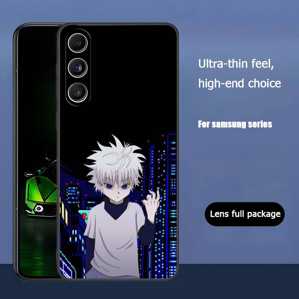 Аниме Hunter X Hunter Киллуа Золдик Для Samsung Galaxy S23 S24 S25 Ultra S22 Plus S21 Черный Мягкий Чехол Водонепроницаемый Мягкий Чехол
