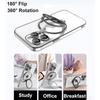 Чехол - E.F.CONNECTION - для iPhone 16 Pro - Прозрачный силикон - Магнитное крепление - Усиленные углы