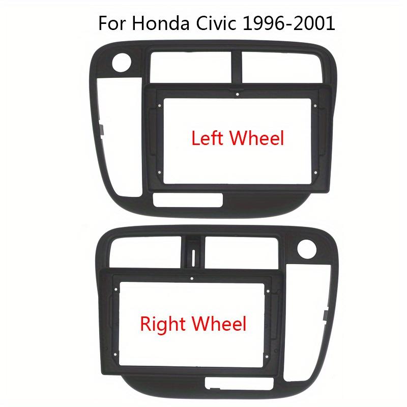 Car Radio Fascias 9 Inch Car Fascia Frame Adapter For Honda Civic 1996-2001 Android Radio Dashboard Fitting Panel Kit Face Plate