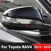 Для Toyota RAV4 RAV 4 2013 2014 2015 2016 2017 2018 Хромированные Накладки на Зеркала Заднего Вида Автомобиля Боковые Зеркала Рамки Отделка Аксессуары
