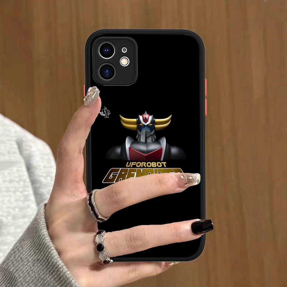 UFO R-Robot G-Goldorak For IPhone Air 16 15 14 Plus 13 12 11 Pro Max Matte Cover Jelly Shockproof Phone Case
