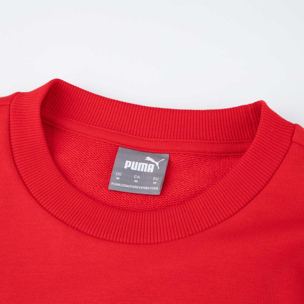 Puma Однотонный свитер с заниженной линией плеч, мужской свитшот, красный 677222-11