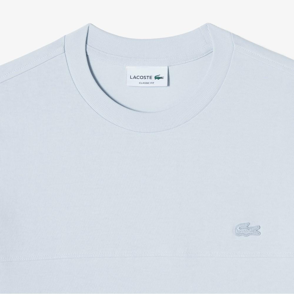 [Lacoste] Men's Strong-Twist Woven Cut-Out Short-Sleeve T-Shirt TH358E-56GJ2G