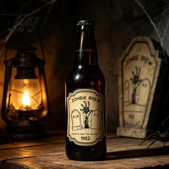 Self Adhesive Bottle Decals 12Pcs Halloween Wine Labels Vintage Retro Stickers with Witch Skull Nostalgic Paper Wraps Bat Pumpkin Design