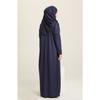 Practical Prayer Dress With Bag 1973-07 Navy Blue