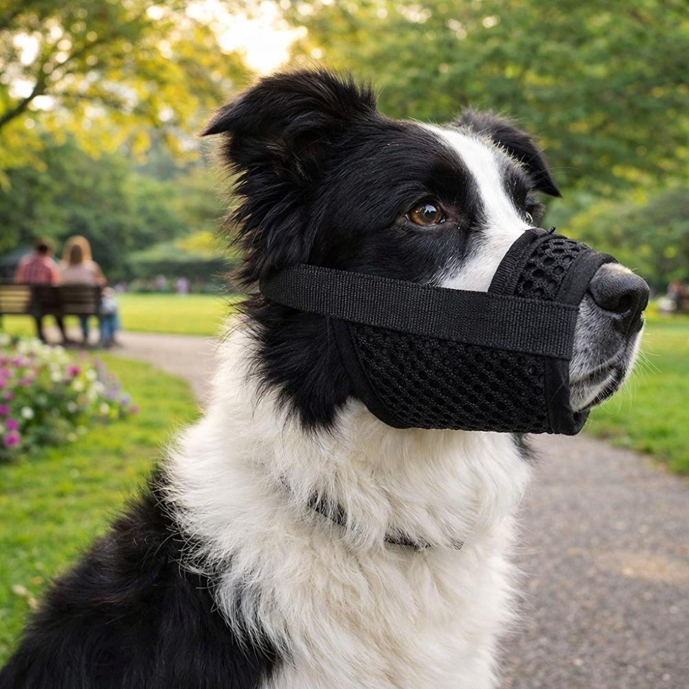 Сетчатый намордник для собаки от укусов, предотвращающий лай, дышащий, мягкий, регулируемый, для прогулок на улице