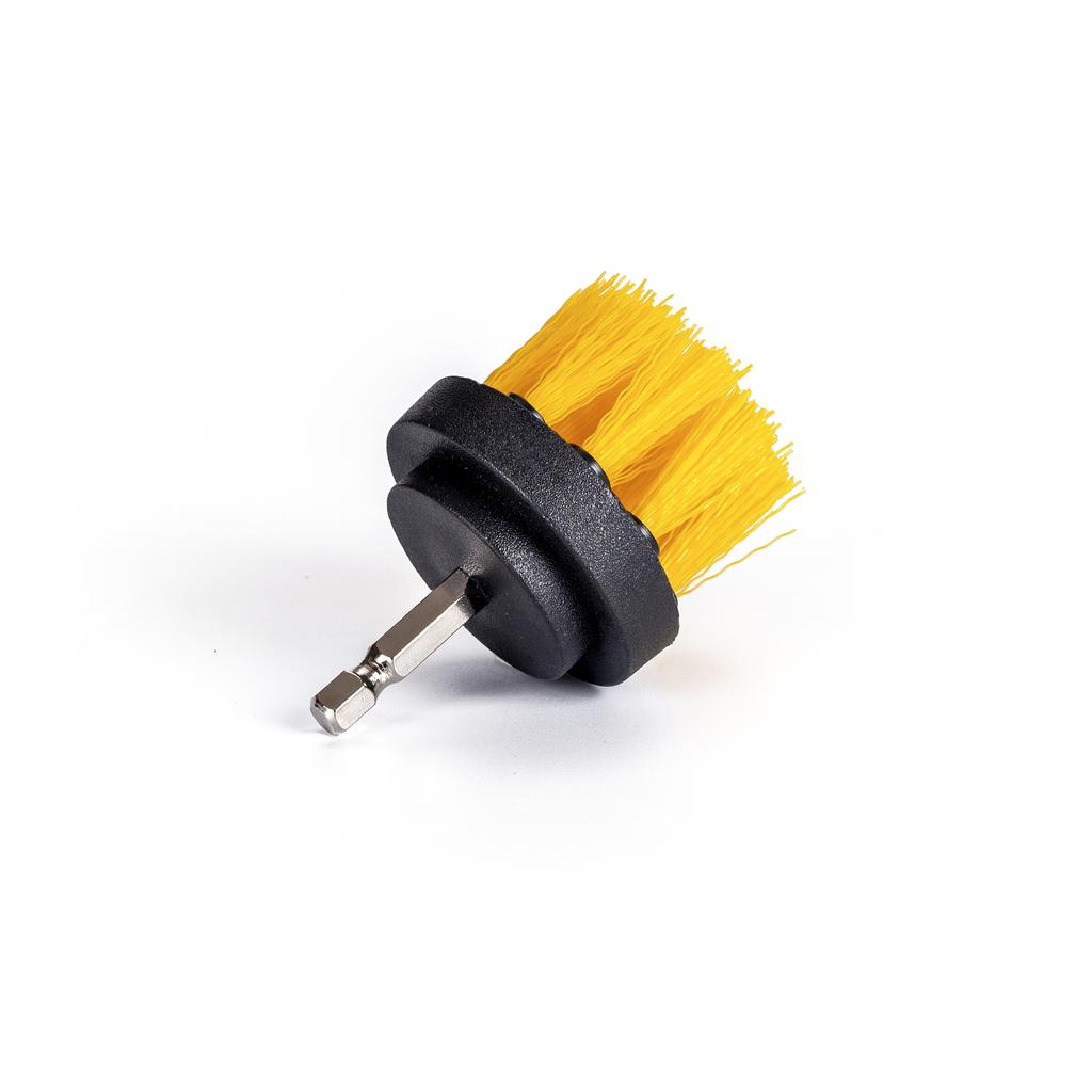 8pcs Yellow Drill Cleaning Brush Attachment Set Power Scrubber Cleaning Brush