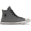 Converse Chuck Taylor All Star Светоотражающая ткань Hi-Vis Винтажные Противоскользящие Прочные Высокие Кеды для Скейтбординга Унисекс Кроссовки Серый 169602C