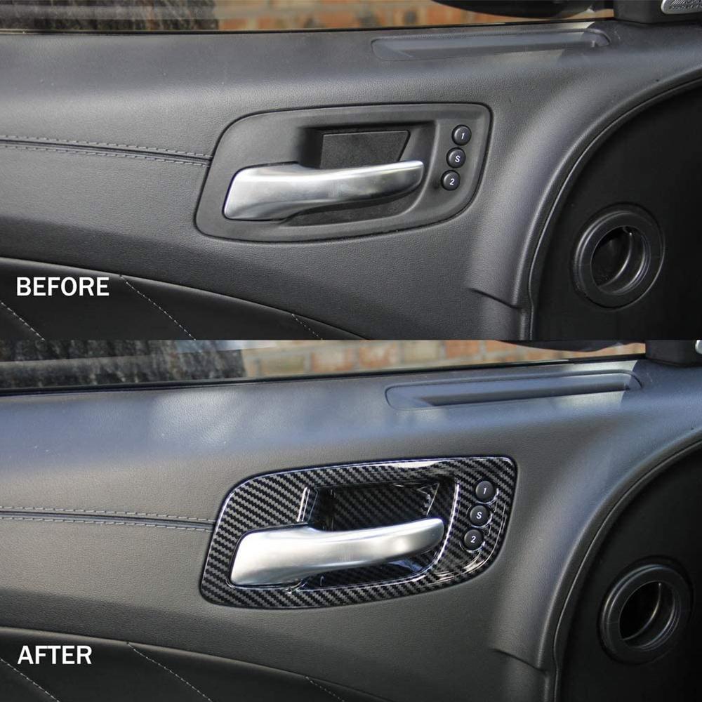 Внутренняя дверная ручка автомобиля, декоративная крышка для Dodge Charger Chrysler 300C 2015 2016 2017 2018 2022