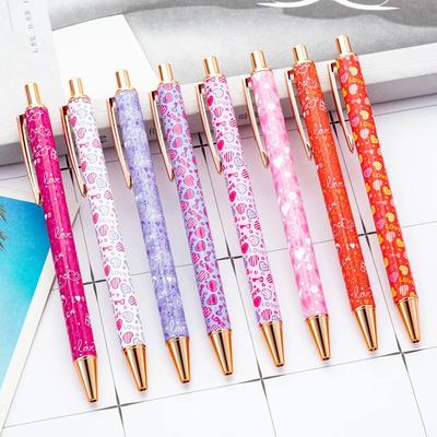 1 шт., шариковая ручка, креативная разноцветная ручка Love Pen, металлические канцелярские принадлежности, школьные канцелярские принадлежности