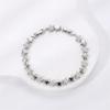Trendy 18K Gold Plated Star Shape Micro Pave Zircon Bracelet Elegant Women Daily Bling Wrist Chain Jewelry Ready Stock