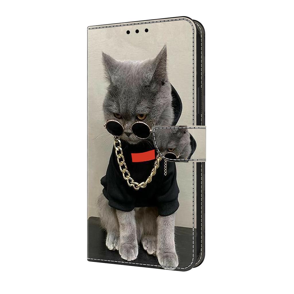 Trendy Cat Pattern Shockproof Card Slots PU Leather Wallet Phone Case for iPhone,Samsung,Huawei,Xiaomi,Moto,Oppo,Google,Nokia,LG,Oppo...