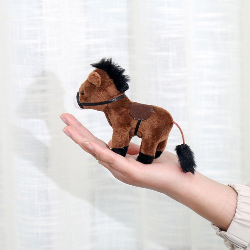 Soft Pony Plush Doll Pendant Pendant Plush Horse Cute Pony Pendant Charm