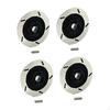 4 Aluminum Brake Discs for 1/12 RC Wheels, Spare Parts Cars with Hexagonal Hubs, Decoration