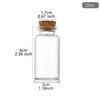 20pcs 10ml 15ml 20ml 25ml 30ml Cute Clear Glass wishing Bottles with Cork Stopper Empty Spice Bottles Jars DIY Crafts Vials