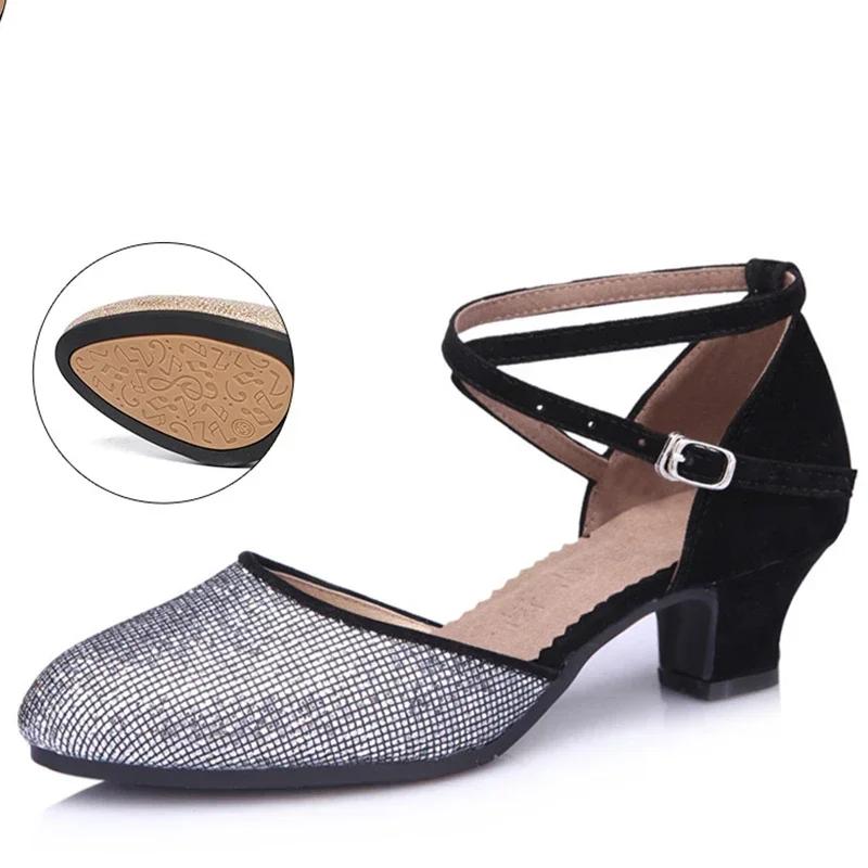 Fashion Summer New Women's Ballroom Dance Shoes for Women Soft Latin Dance Shoes for Girls Salsa Tango Sandals
