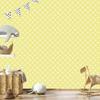 Geometric Pattern Wallpaper Cream and White for Living Room and Bedroom 50x1000