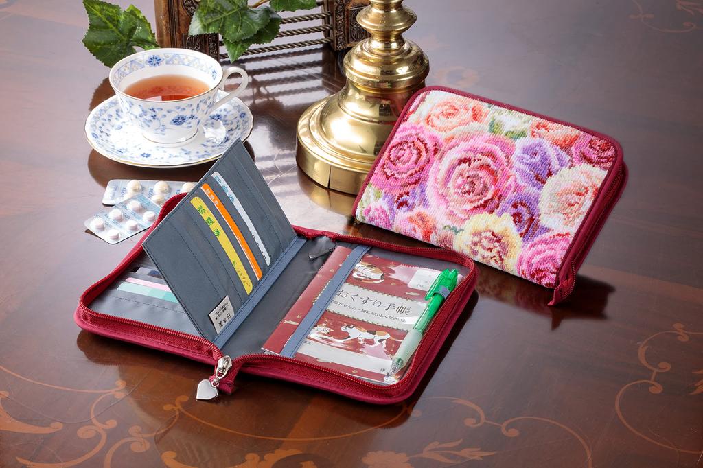 Chenille Brightly Made In Medicine Mother and Child Bank Hospital Visit Cover Large 20 Card Luxury [f.you] Woven, Colored, Japan, Luxury, Notebook,