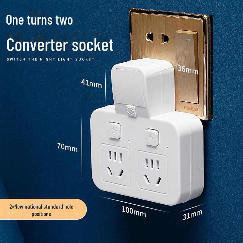 Беспроводная многофункциональная USB-розетка с ночником