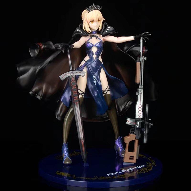 Фигурка Fate/Grand Order Черный Сэйбер Алтрия Пендрагон с Темным Копьем Вер. Аниме Модель Коллекционная Статуэтка Настольный Декор Игрушка Подарок