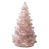 Elegant Holiday Decor Resin Christmas Tree Figurine, Crystal Desktop Ornament, Ornament Miniature Decoration for Home Office, Gift Party Centerpiece