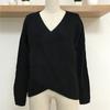 IHUASU Autumn and Winter Big Size Women's Commuter Cross Splicing Knit Sweater