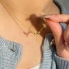 Золотой Колос Любовь Вспышка Алмазное Ожерелье Взрыв Световая Роскошь Мода Нишевый Дизайн Женская Цепочка на Ключицы