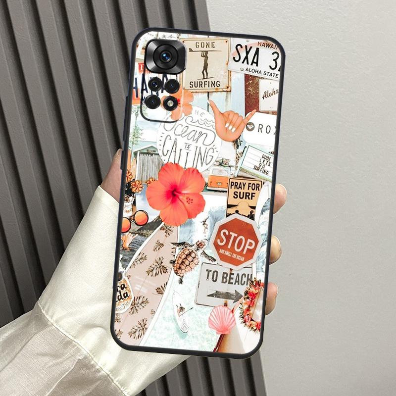 Чехол "Пляжное настроение" для Xiaomi Redmi Note 13 14 Pro 12 11 10 15 Pro Plus Redmi 14C 13C 15C 10C 12C 15 Funda