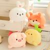 4 Style Stuffed Animals Soft Plush Toy PenguinDuck Fox Rabbit Pig Appease Dolls For Baby Boy Girl Sleeping Toys