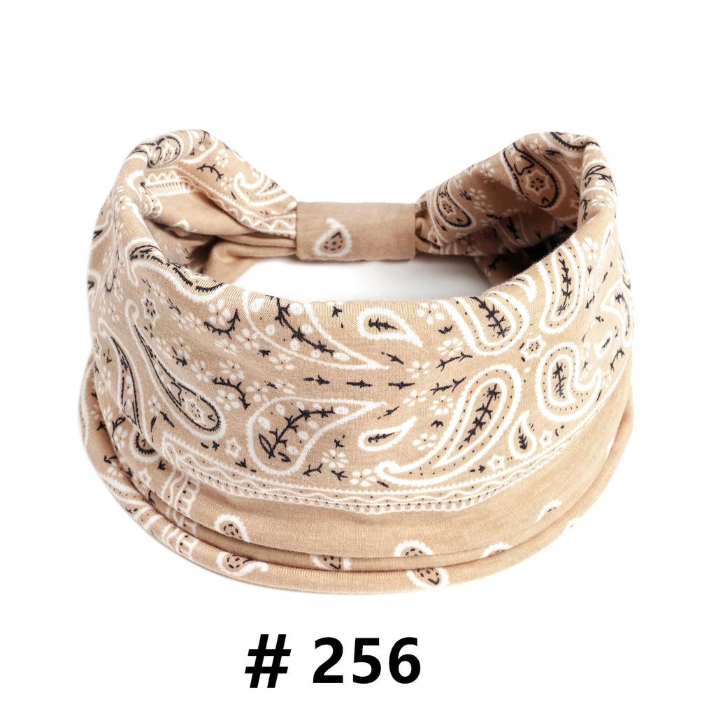 Boho Headbands Wide Knot Hair Scarf Floral Printed Hairband Elastic Turban Headwrap Stretch Head Bands Bandana Fashion Hair Accessories for Women