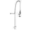 G1/2 Vertical Faucet with Pull Down Sprayer Commercial Sink Mixing Tap Bar Counter AccessoryEQ2801A