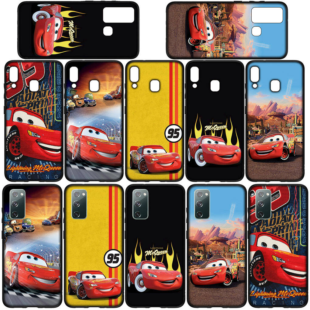 for Samsung Galaxy S25 S24 S23 S22 Ultra FE Plus A37 A57 A56 A55 A06 A16 A15 A36 A26 A35 A05 A25 A54 A34 Phone Case Cars Lightning McQueen 95 Cover