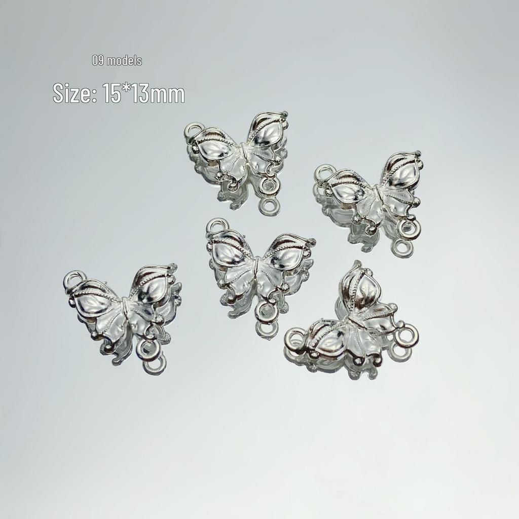 Серия «Бабочки»: Подвеска из сплава и аксессуары из рассыпных бусин для изготовления браслетов и ожерелий своими руками