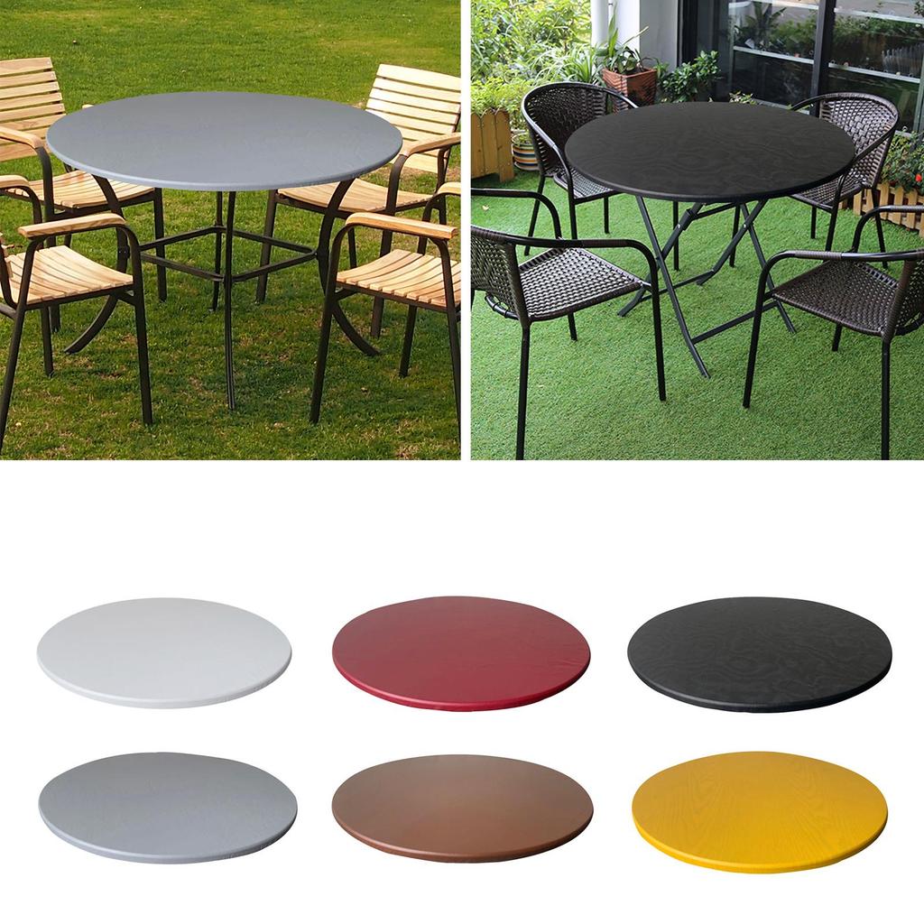 Round Tablecloth Dining Table Oilproof 27.5-33.5 Inch Tablecloth Easy To Clean