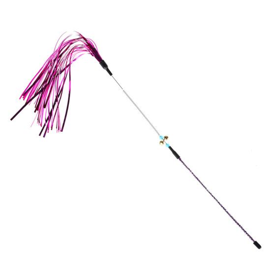 Teaser Cat Toy Interactive Relieve Boredom Plastic Attractive Teaser Stick for Indoor