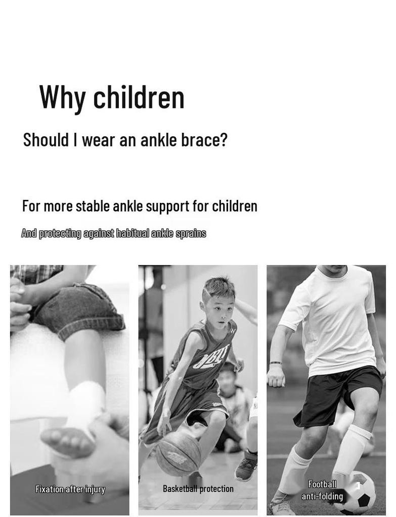 Children's Ankle Protector for Sprain Prevention - Football Shoe Compatible Joint Support.