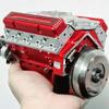 Проект STEM Модель двигателя V8 Набор для сборки Настольное украшение Красный Набор моделей автомобильной инженерии Материалы для поделок DIY Архитектура малого блока