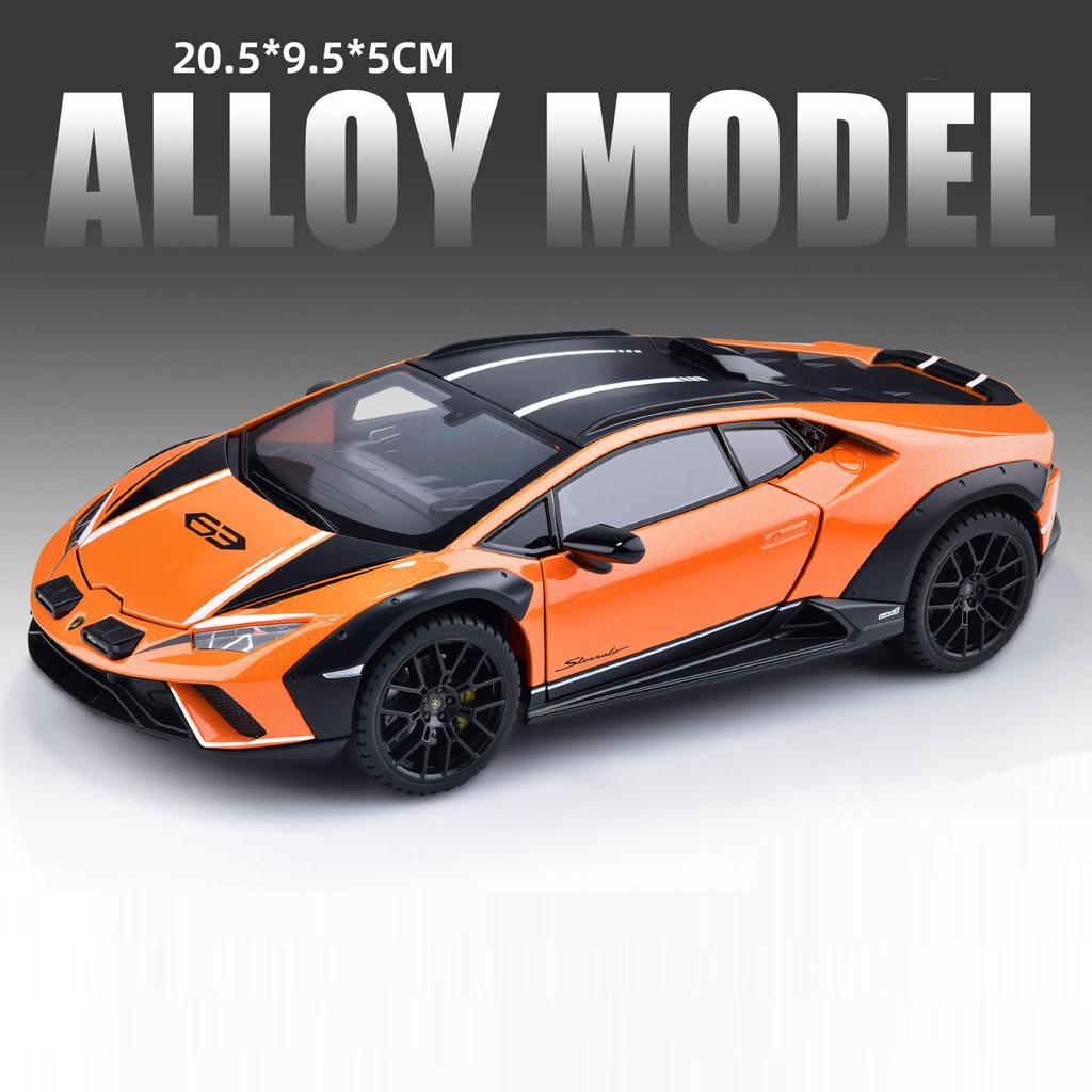 1:Масштаб 24 HURACAN STERRATO URUS Модель автомобиля Игрушка Металл Литье под давлением Звук Свет Амортизация Модели Хобби Подарки для Детей
