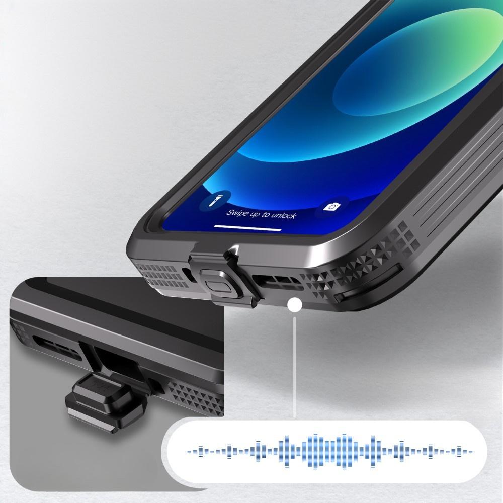 IP68 Waterproof Case for Xiaomi Redmi Note 13 5G, Redpepper, Black
