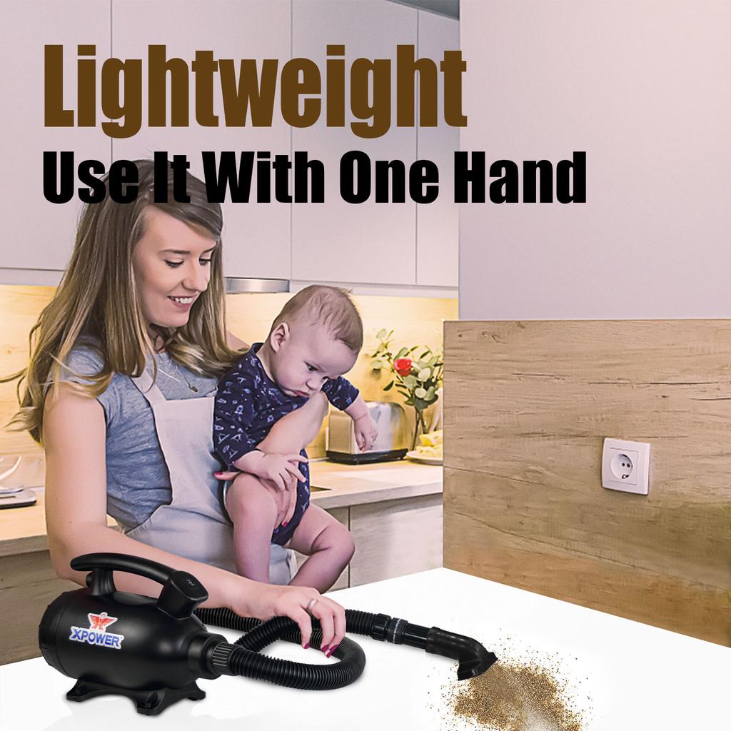 XPOWER A-5 Собаки Кошки Домашние животные Груминг Воздуходувка Пылесос Сушилка для домашних животных Теплый ветер Secador Быстрый фен Для Сушки Для Маленьких Средних Больших Собак