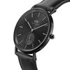 DANIEL WELLINGTON Часы кварцевый механизм кожаный ремешок 40 мм черный циферблат мужские часы простой ретро DW00100737