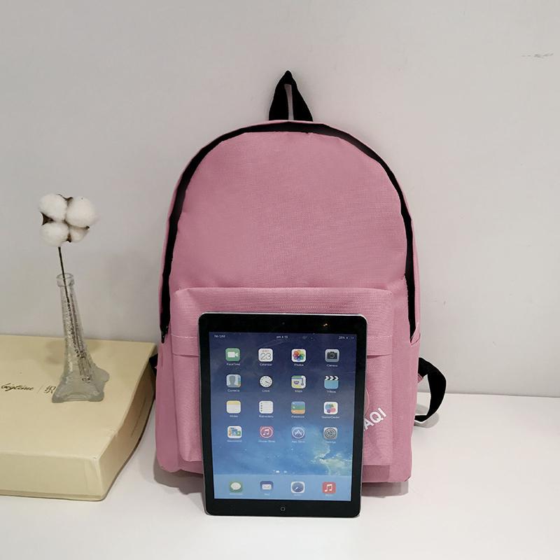 Холщовый женский рюкзак, черный, серый, розовый, дорожный рюкзак, женская сумка на спине, меховой шар, брелок, рюкзак, школьная сумка для девочек