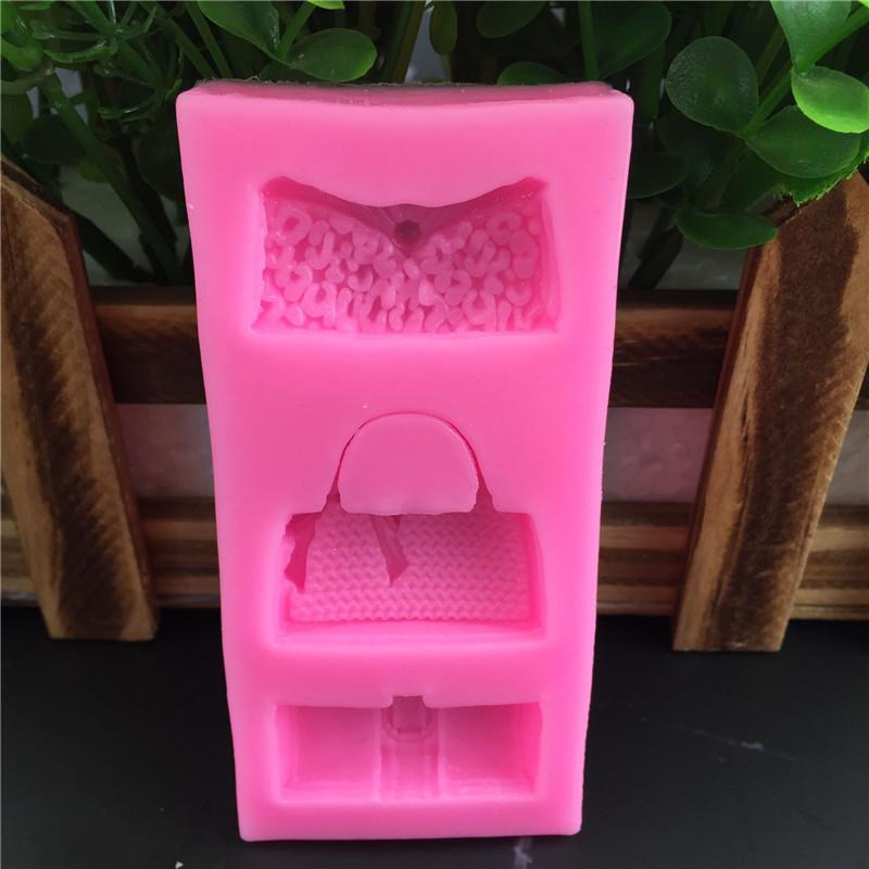 2 шт. 3D силиконовые формы для торта Дизайн сумок для женщин для мастики, ганаша, шоколада Декорирование бордюров Аксессуары для выпечки