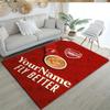 Arsenal Customize Text Floor Mat Suitable for Kitchen Foyer Dining Room Decorate room Anti-slip Rug Decorate Offices Perfect Gift for Friends & Family