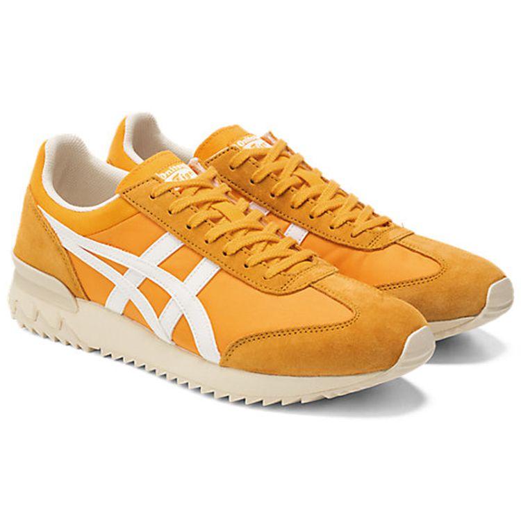 ONITSUKA TIGER California 78 Ткань Кожа спилок Спортивные Удобные Прочные Низкие Повседневные Кроссовки Унисекс Желтый 1183A355-802