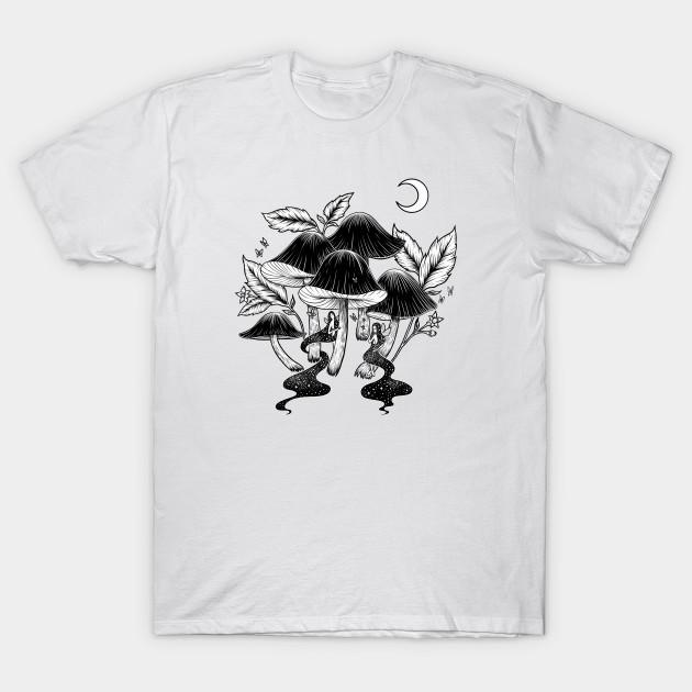 Unisex Fashion TShirt Fairies In Fungi Forest Print TShirt Plus Size S-5XL T-Shirt 100%Cotton Tops O Neck Short Sleeve Tees
