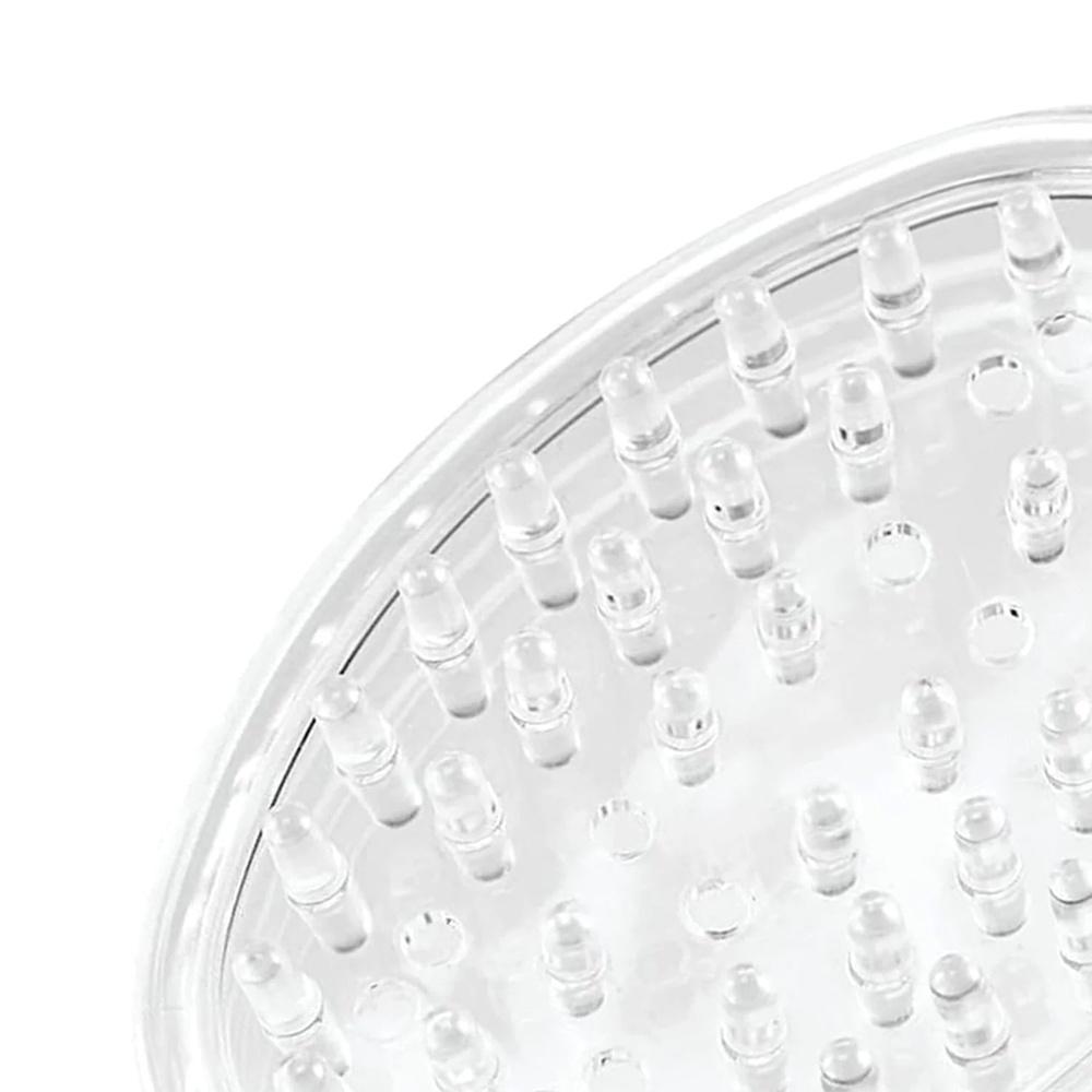 Clear Soap Holder Set of 2 Non-Slip Soap Saver Prevent Slipping Faster Drying Mold-Free Bar Soap Holder Bathroom Accessory