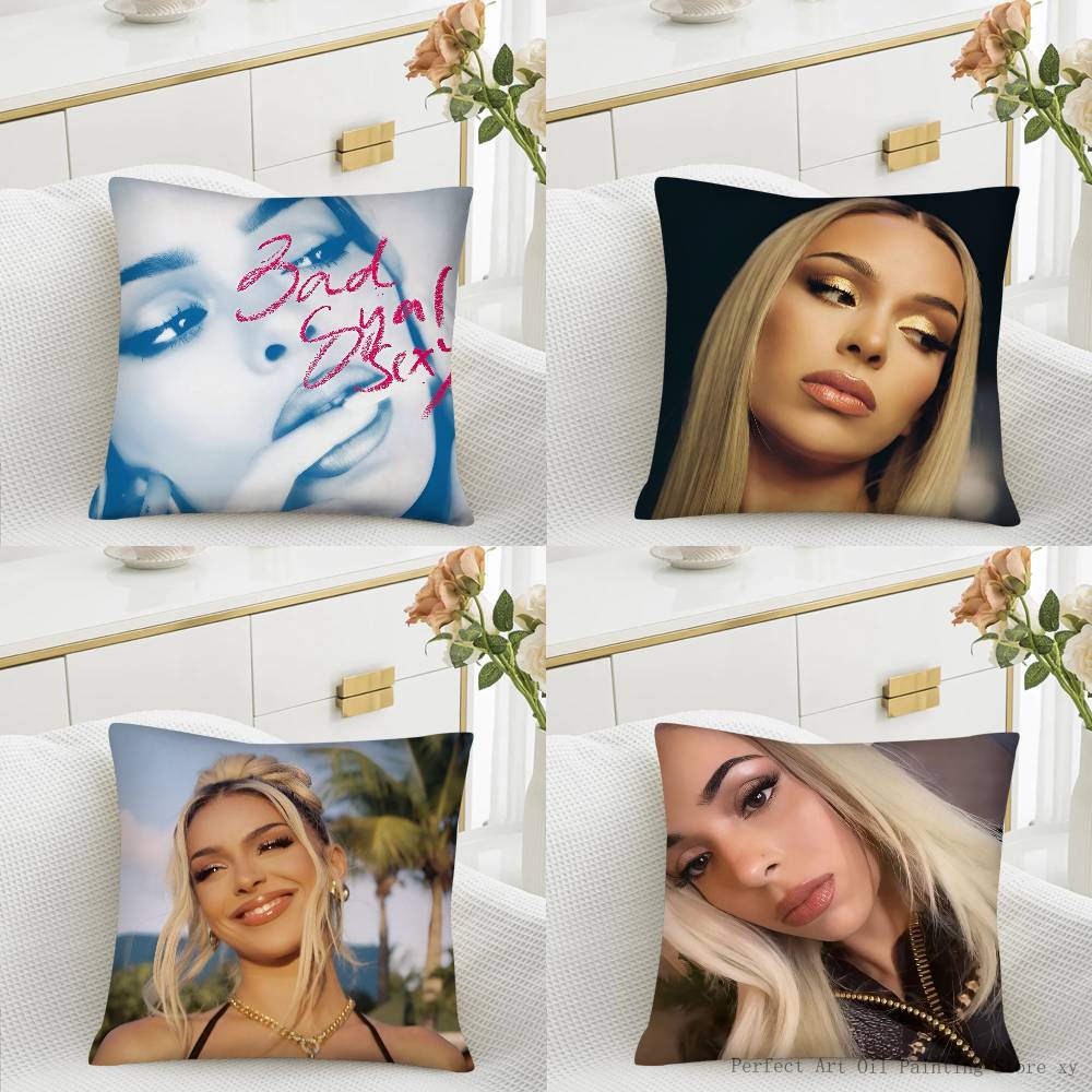 Singer BBad GGyal Pillow Case Fashion Square Pillowcase Bedroom Sofa Room Ins Decoration Leisure