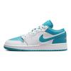 Детские кроссовки Air Jordan 1 Low GS Aquatone White Celestial-Gold 553560-174